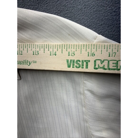 Vintage Career Club Button Up Shirt Striped Design Pocket Made in USA Size 15 - Picture 4 of 16